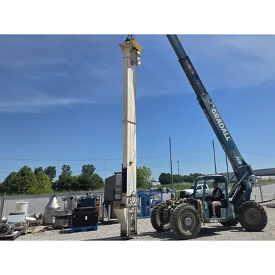Used Mild Steel Bucket Elevator 25' Discharge Ht. 5"X4"HDPE