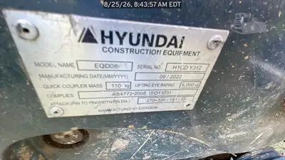 Used 2024 HYUNDAI HX85A Crawler Excavators Georgia US | National Equipment Dealers #1422218