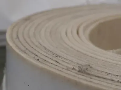 18” White Conveyor Belt