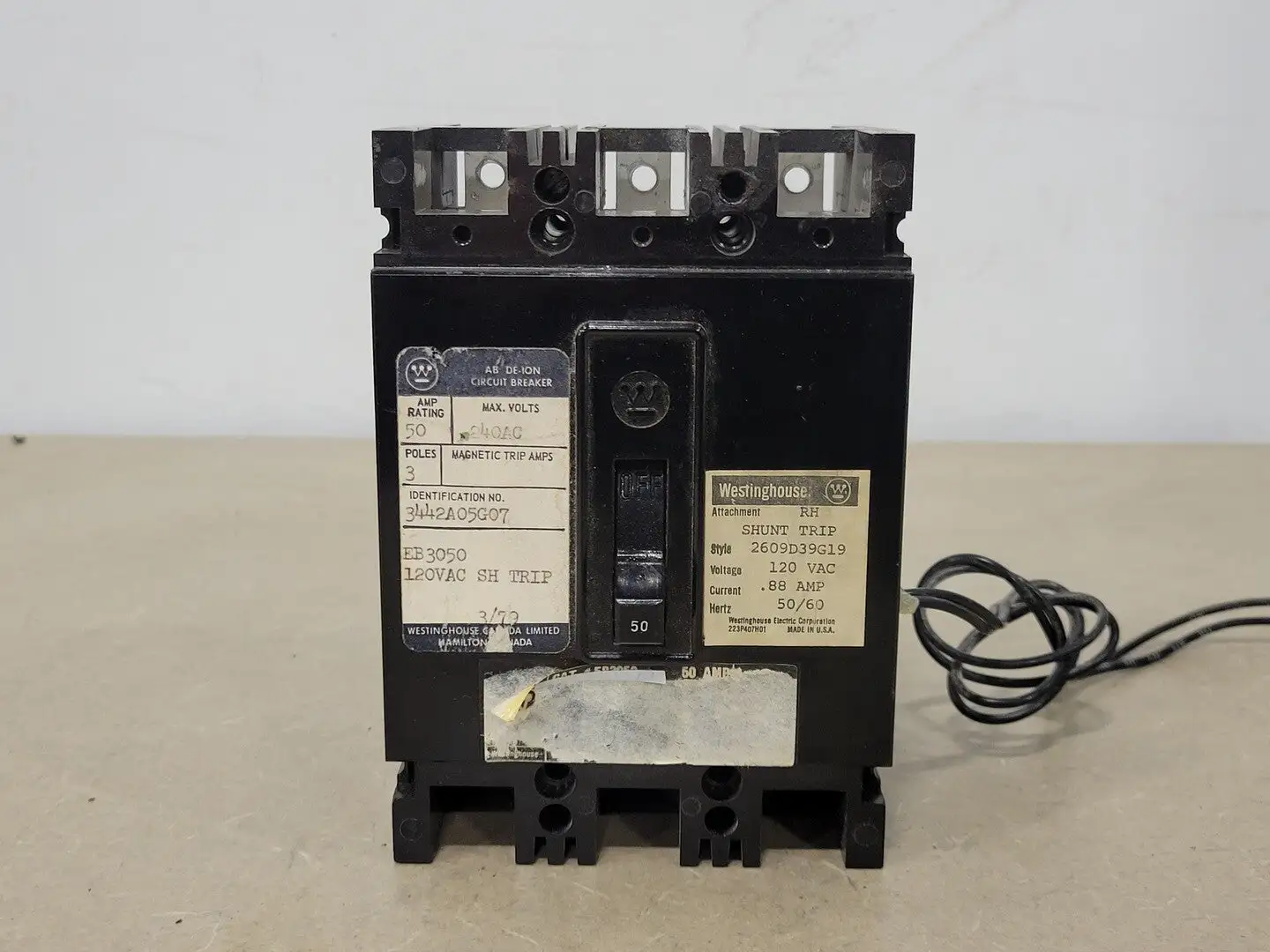 USED WESTINGHOUSE EB3050