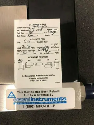 MASS FLOW CONTROLLER UNIT INSTRUMENTS UFC-1200A