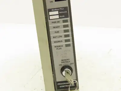 Modicon AEG AS-9770-000 PLC CPU Processor Module Memory Power Supply Keyed