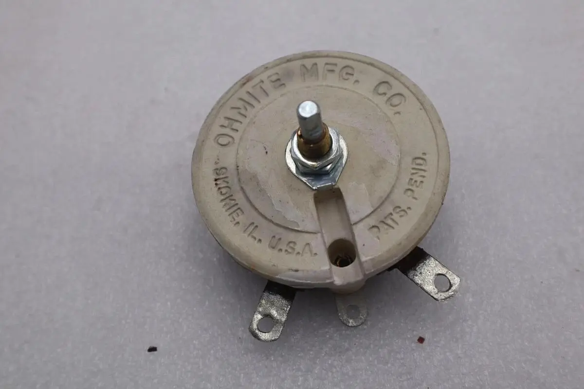 OHMITE RKS500E RHEOSTAT 500 OHMS #K-3022
