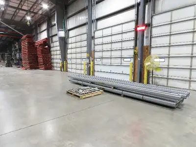 Zimmerman ZRS2 1/2 Ton Overhead Bridge Crane Suspension Rail System 164' Runway