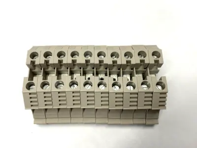 USED WEIDMÜLLER FEED-THROUGH TERMINAL BLOCK 57A 1000V WDU 10 LOT OF 10