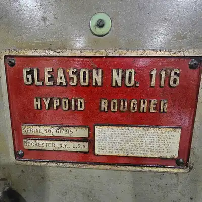 GLEASON 116 BEVEL GEAR GENERATORS SPIRAL | Piselli Enterprises (5)