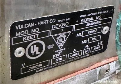USED VULCAN K6ETT