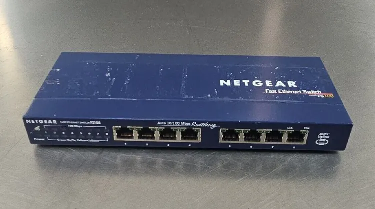 Used NETGEAR NETGEAR ProSafe (FS108) 8-Ports External Switch. Network Switches South Carolina US | Palmetto Automation #1161624