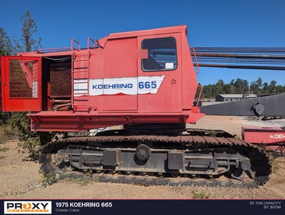 Used 1975 KOEHRING 665 Crawler Cranes Alabama US | Proxy Equipment #1567991