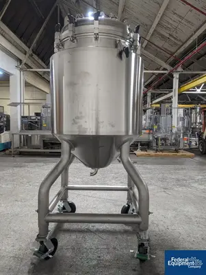USED A&M Process 500 Liter A&B Process Receiver Tank, 316 S/S, 44/150#