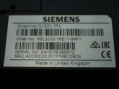 Used SIEMENS 6SL32101KE118AF1 Variable Speed Drives Ohio US | HGR 24 #1150862