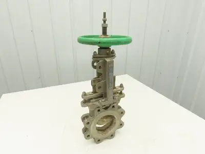 Tyco Rovalve S17D04-MH-X 4" Stainless Knife Gate Valve Rising Stem 150 PSI