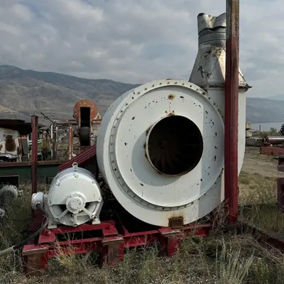 9ft Dia. x 25ft Tall Cyclone and 125HP Centrifugal Blower