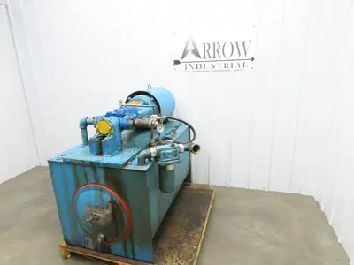 Eaton Vickers Hydraulic Power Unit 120 Gallon 29 GPM 3000PSI 30Hp 230/460V 3Ph