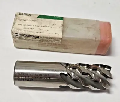 Hanita M-42 End Mill 6 Flutes HSS IL 620W 1-1/4 x 1-1/4 x 2 x 4-1/2