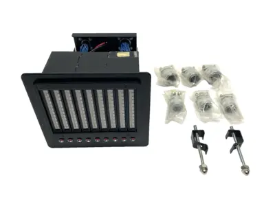 USED WESCHLER DIGITAL BARGRAPH ENCLOSURE PANEL METER 9-BARGRAPHS
