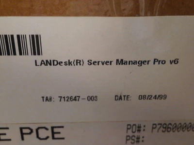 NEW INTEL LDSMPV6