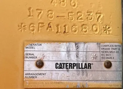USED 1999 CATERPILLAR GEN SET 3412
