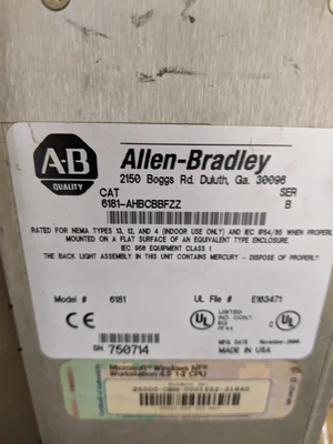 Allen-Bradley Interface  6181-AHBCBBFZZ