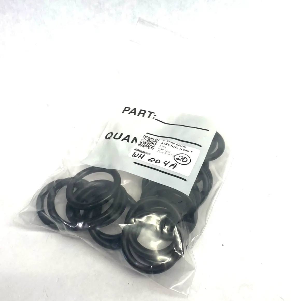 USED MPS SEALS CUSTOM O-RING SEAL 35MM ID, 6MM THICKNESS