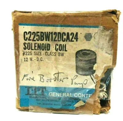 NEW ITT C225BW12DCA24 SOLENOID COIL