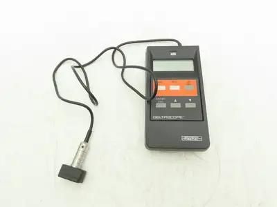 Fischer Deltascope MP2 Coating Thickness Digital Gage Metal Style V-Groove Probe