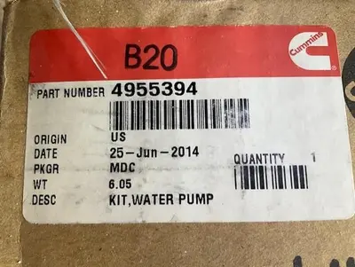 Cummins Water Pump Kit PN 4955394