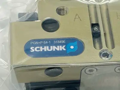 PGN-plus-P 64-1, 318496 | Schunk PGN-plus-P 64-1 Pneumatic Universal Gripper 6mm Stroke Per Jaw 318496 - New