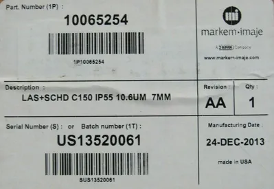NEW MARKEM IMAJE C150 SMARTLASE CODER 10060106 10065254