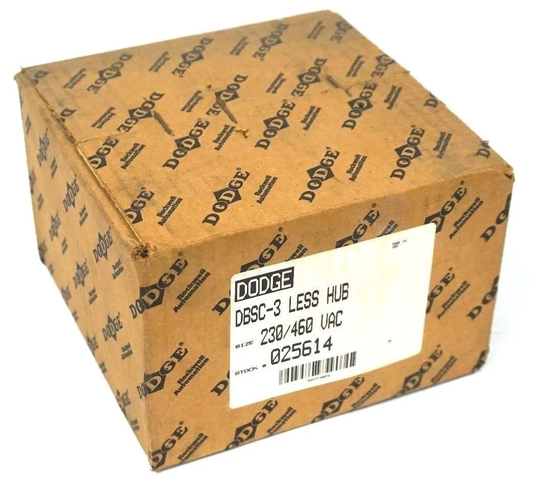 NEW DODGE DBSC-3 LESS HUB D-SERIES MOTOR BRAKE 025614, DBSC3