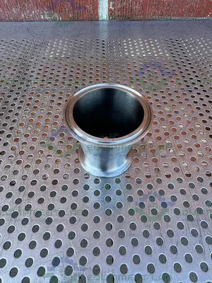 Unbranded Stainless Steel Reducer 1 1/2" Sanitary to 2 1/2" Sanitary Fittings