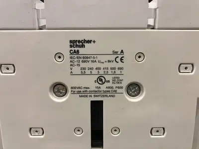 USED SPRECHER + SCHUH CA6-250-EI-11