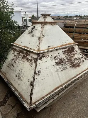 Air conveying scrap system with 100's of feet of piping
