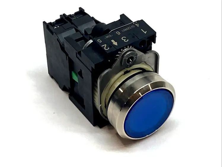 Used SIEMENS ILLUMINATED PUSHBUTTON BLUE 22MM LED Relays & Switches | Maverick Industrial Sales #1104103