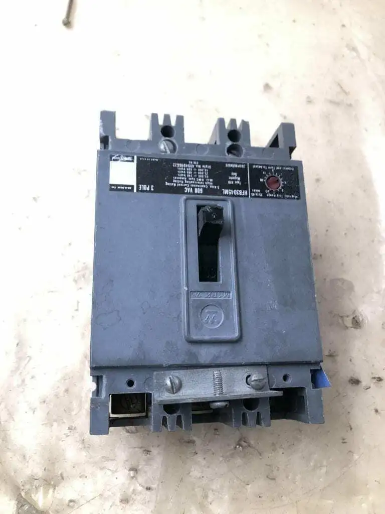Westinghouse HFB3045ML 5A 3 Pole Magnetic Trip Circuit Breaker 600VAC