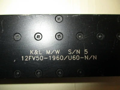 USED K & L 12FV50-1960/U60-N/N