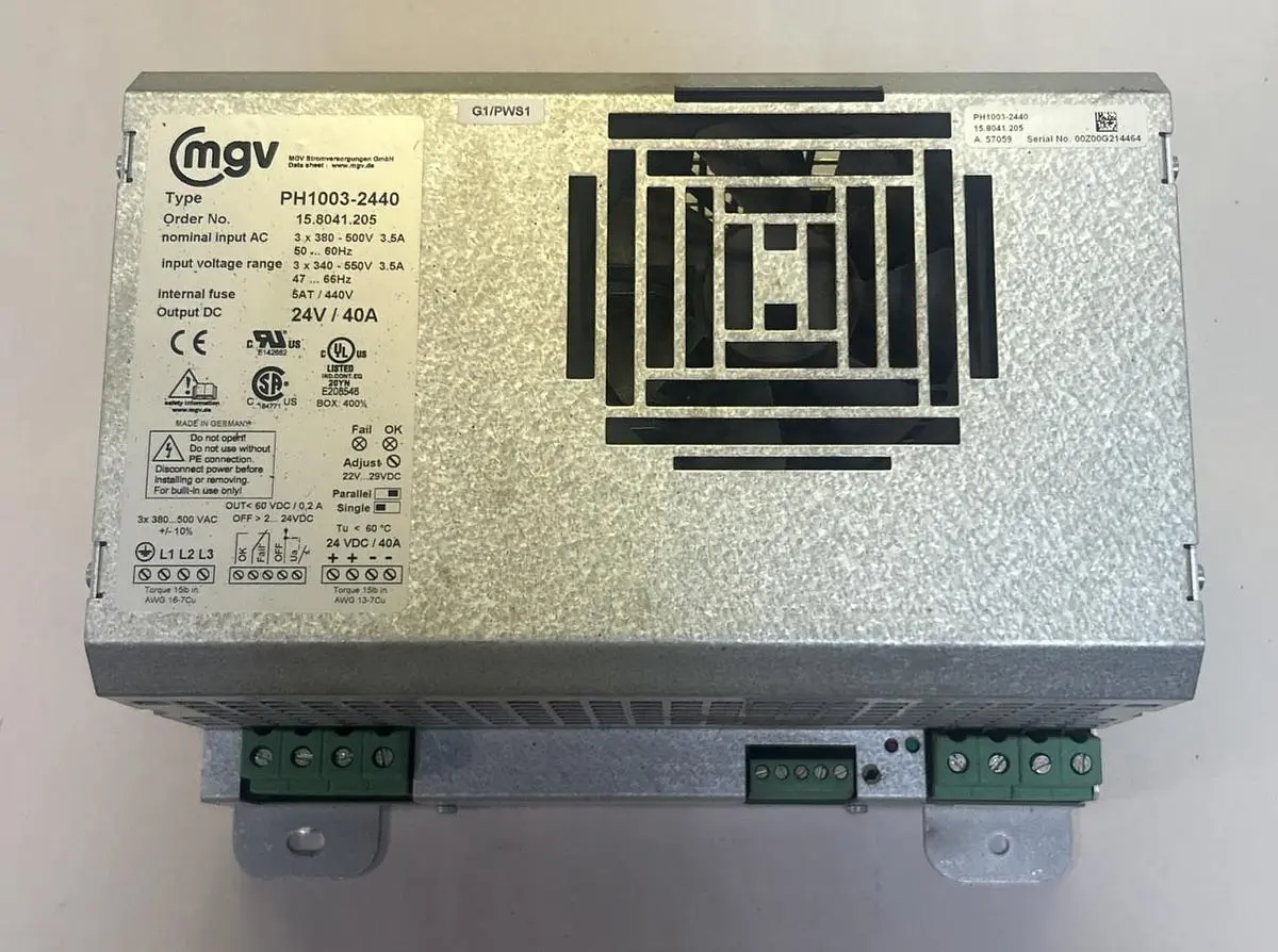 Used MGV PH1003-2440 Miscellaneous Equipment (Electrical & Power) | Surplus Asset Holdings #1189866