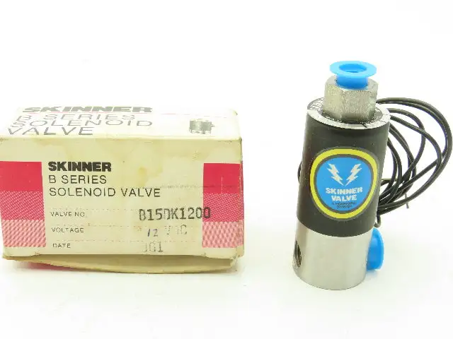 Honeywell Skinner B15DK1200 Solenoid Valve 3 Way 12VDC NO 200 PSI 1/8" NPT