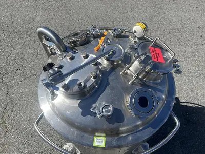 Tank, 80 Gallon (300 Liters), 316L Stainless Steel, Jacketed, 45 PSI Internal #5991207