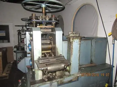 N Ferrara 4 High 5″ x 8″ Precision Power Finishing Rolling Mill for Flat Stock