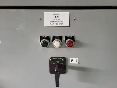 1200A 4160V Switchgear, Main Breaker & Tie Breaker w/ 2 Auxiliary Units