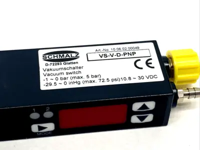 New | in-Stock Schmalz 10.06.02.00049, VS-V-D-PNP Pressure Switches Michigan US | Maverick Industrial Sales #1460537