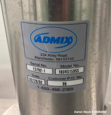 Used 4,500 Gallon Stainless Steel Mixing Tank | Trinity Horizontal Vessel w/ Admix Rotosolver