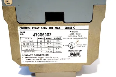 USED P&H HARNISCHFEGER 479Q60D2 RELAY SER.C