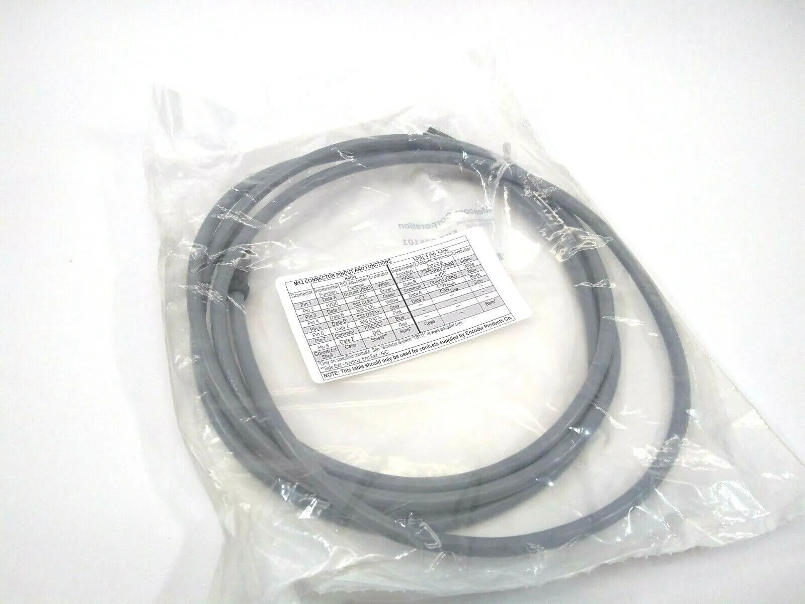 MDCM-8FP-2M-GY-EP | Mencom  Cordset EPC 075101 - New