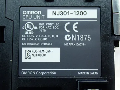 Used OMRON NJ3011200 PLC Processors Ohio US | HGR 24 #728112