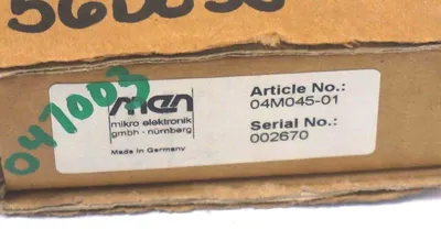 NEW MICRO ELEKTRONIK 04M045-01 PC BOARD 04M04501