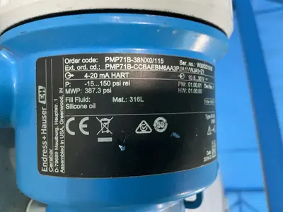 Used ENDRESS+HAUSER PMP71B38NX0/115 Pressure Transmitters Ohio US | HGR 24 #1474813