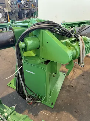 10,000 LBS X 48” X 72" OD ASC MODEL #10D48D22/5H200 DOUBLE END COIL REEL UNCOILER: STOCK #23383