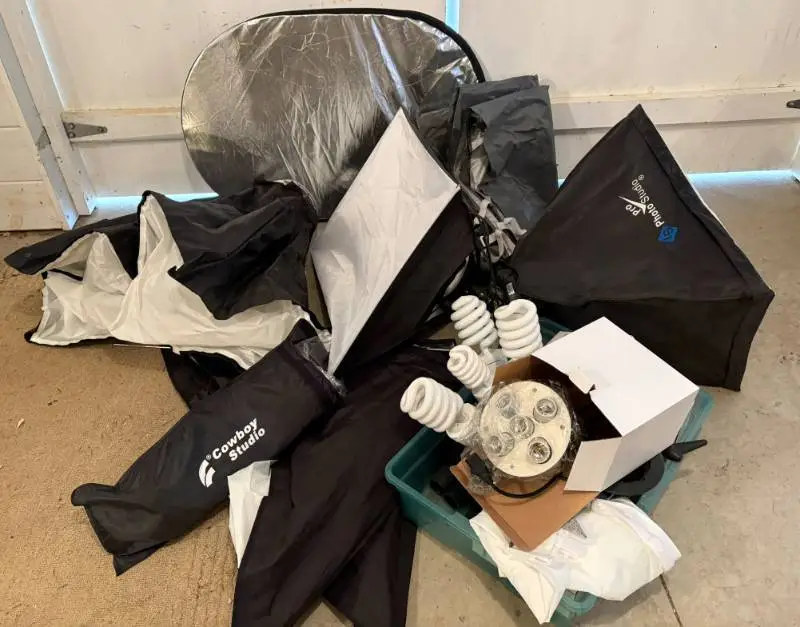 Lot of Photography Studio Lighting Items